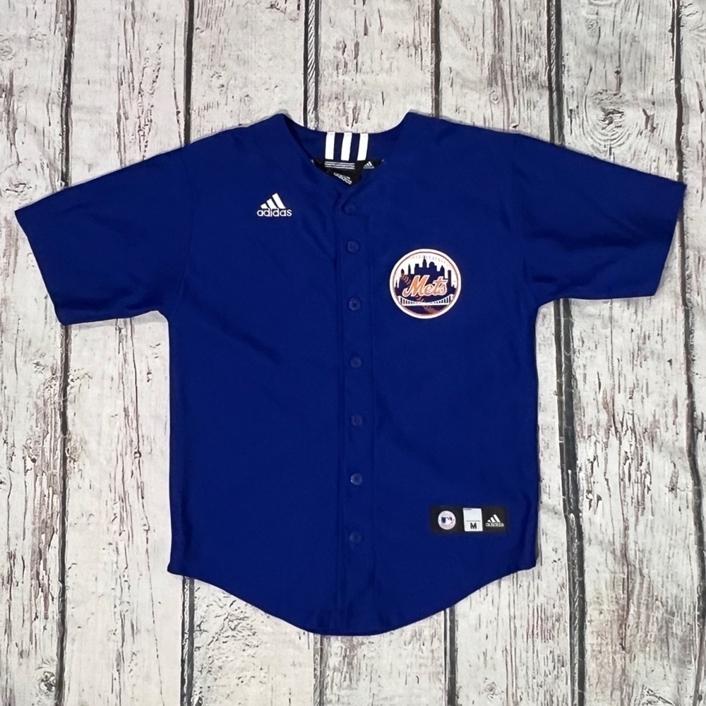 New York Mets Matt Harvey Boys Kids Youth Blue MLB Baseball jersey